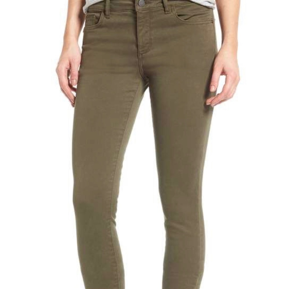 Blank NYC olive green skinny jeans NWT